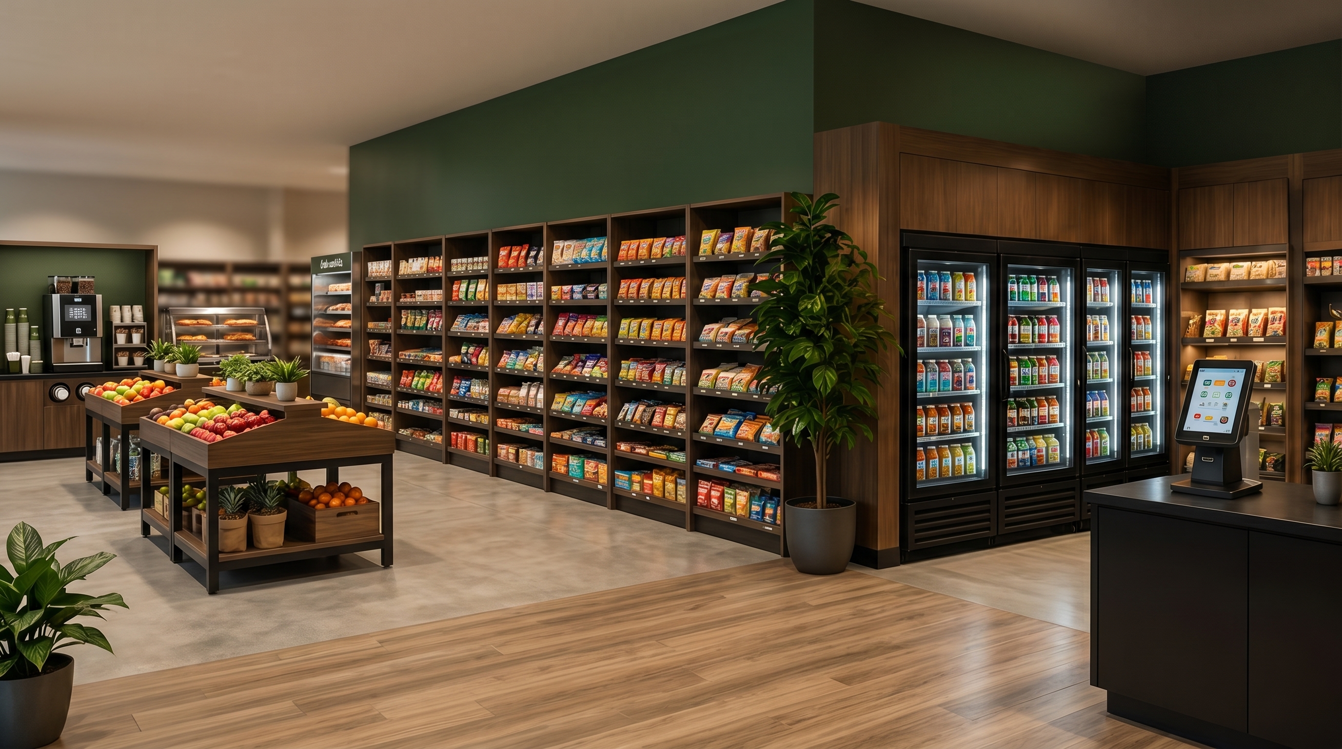 Micro market interior